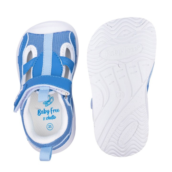 SANDALIA DEPORTIVA BAREFOOT BABY FREE AZUL