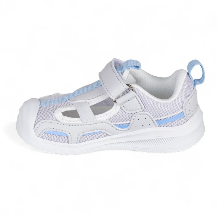 SANDALIA DEPORTIVA BAREFOOT BABY FREE GRIS