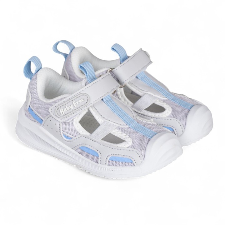 SANDALIA DEPORTIVA BAREFOOT BABY FREE GRIS