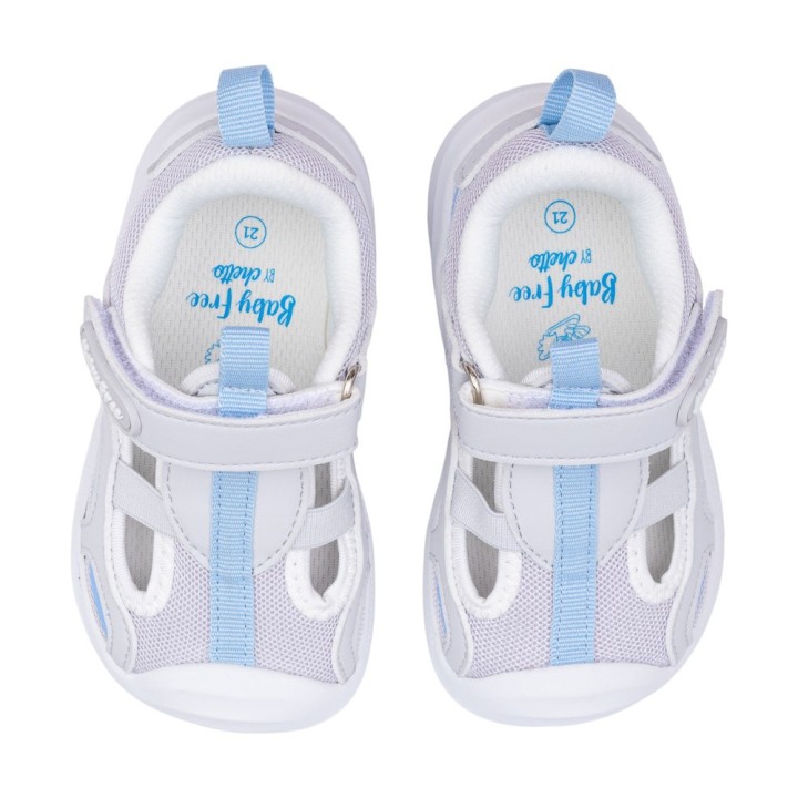 SANDALIA DEPORTIVA BAREFOOT BABY FREE GRIS