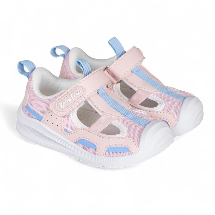 SANDALIA DEPORTIVA BAREFOOT BABY FREE ROSA