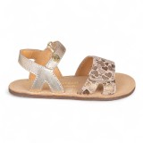 SANDALIA BAREFOOT PIEL CHETTO ESTILO CLÁSICO ORO