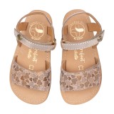 SANDALIA BAREFOOT PIEL CHETTO ESTILO CLÁSICO ORO