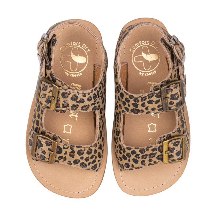 SANDALIA BAREFOOT PIEL CHETTO TIPO BIO ANIMAL PRINT