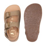 SANDALIA BAREFOOT PIEL CHETTO TIPO BIO CAQUI