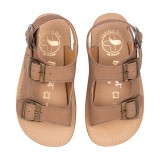 SANDALIA BAREFOOT PIEL CHETTO TIPO BIO MARRON