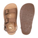 SANDALIA BAREFOOT PIEL CHETTO TIPO BIO MARRON