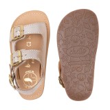 SANDALIA BAREFOOT PIEL CHETTO TIPO BIO ORO