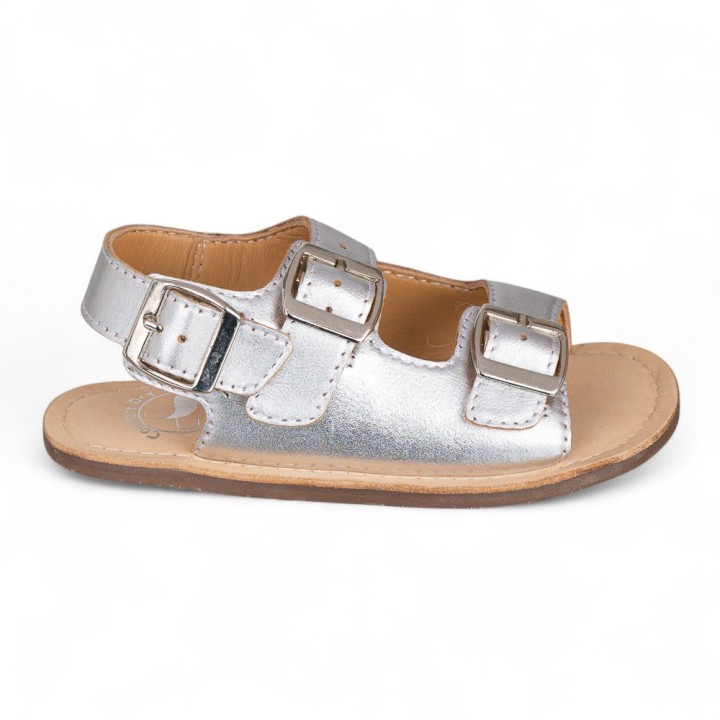 SANDALIA BAREFOOT PIEL CHETTO TIPO BIO PLATA