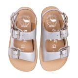 SANDALIA BAREFOOT PIEL CHETTO TIPO BIO PLATA