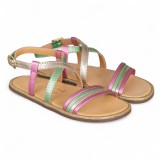 SANDALIA BAREFOOT DE PIEL CHETTO TIRAS ORO