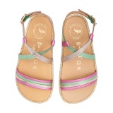 SANDALIA BAREFOOT DE PIEL CHETTO TIRAS ORO