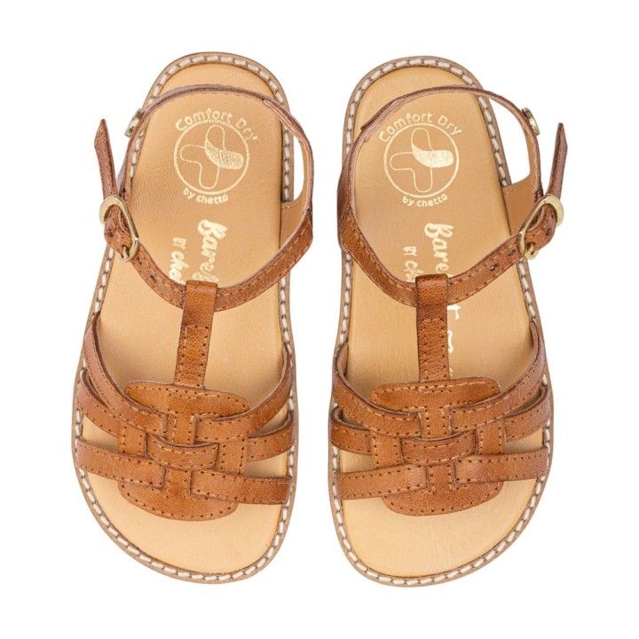 SANDALIA BAREFOOT PIEL CHETTO CUERO