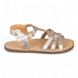 SANDALIA BAREFOOT PIEL CHETTO ORO