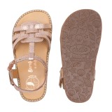 SANDALIA BAREFOOT PIEL CHETTO ORO ROSADO