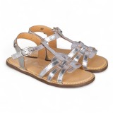 SANDALIA BAREFOOT PIEL CHETTO PLATA