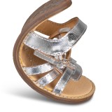 SANDALIA BAREFOOT PIEL CHETTO PLATA