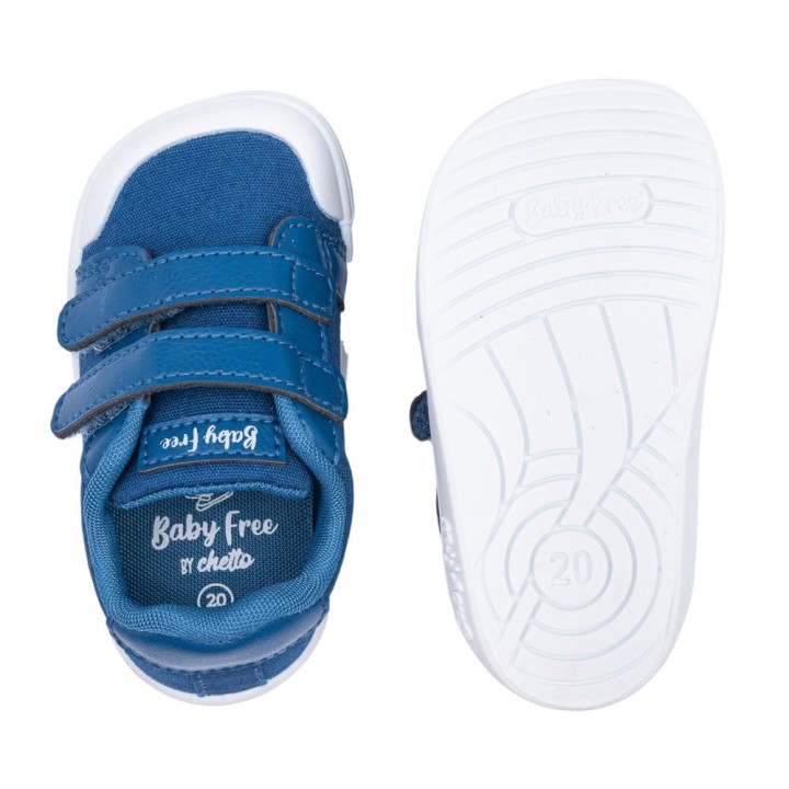 CANVAS BAREFOOT BABY FREE AZUL
