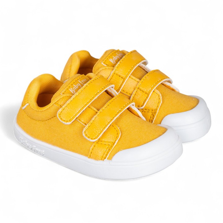 CANVAS BAREFOOT BABY FREE MOSTAZA