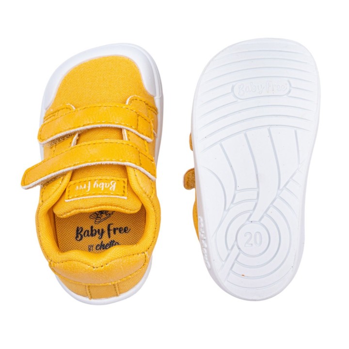 CANVAS BAREFOOT BABY FREE MOSTAZA