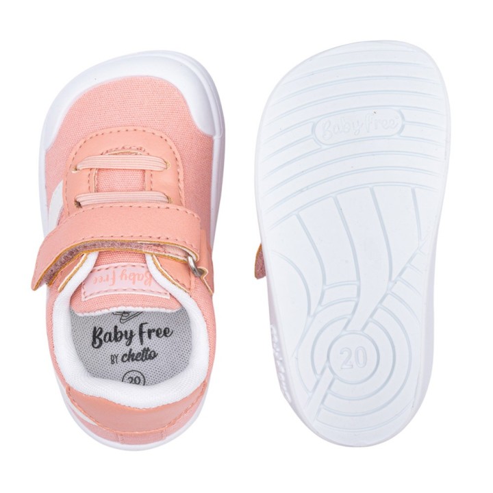 LONA DEPORTIVA BAREFOOT BABY FREE ROSA