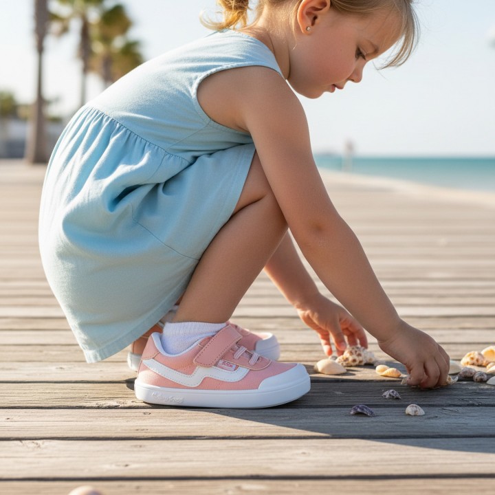 LONA DEPORTIVA BAREFOOT BABY FREE ROSA