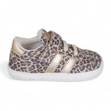 DEPORTIVA BAREFOOT BABY FREE PRIMEROS PASOS ANIMAL PRINT - ORO