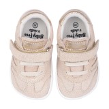 DEPORTIVA BAREFOOT BABY FREE PRIMEROS PASOS ANIMAL BEIGE - ORO