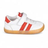 DEPORTIVA BAREFOOT BABY FREE PRIMEROS PASOS ANIMAL BLANCO - ROJO
