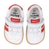 DEPORTIVA BAREFOOT BABY FREE PRIMEROS PASOS ANIMAL BLANCO - ROJO