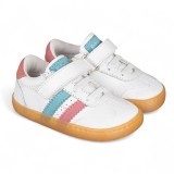 DEPORTIVA BAREFOOT BABY FREE PRIMEROS PASOS ANIMAL BLANCO - TURQUESA