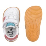 DEPORTIVA BAREFOOT BABY FREE PRIMEROS PASOS ANIMAL BLANCO - TURQUESA