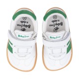 DEPORTIVA BAREFOOT BABY FREE PRIMEROS PASOS ANIMAL BLANCO - VERDE