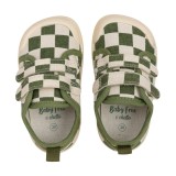 ZAPATILLA BAREFOOT BABY FREE VERDE CUADROS