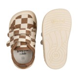 ZAPATILLA BAREFOOT BABY FREE MARRON CUADROS