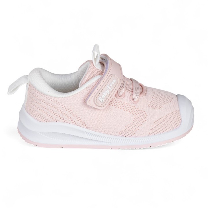 DEPORTIVA BAREFOOT BABY FREE TEXTIL ROSA
