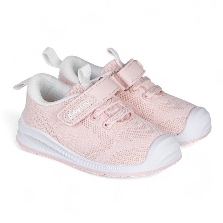 DEPORTIVA BAREFOOT BABY FREE TEXTIL ROSA