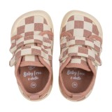 ZAPATILLA BAREFOOT BABY FREE ROSA CUADROS