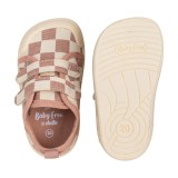 ZAPATILLA BAREFOOT BABY FREE ROSA CUADROS