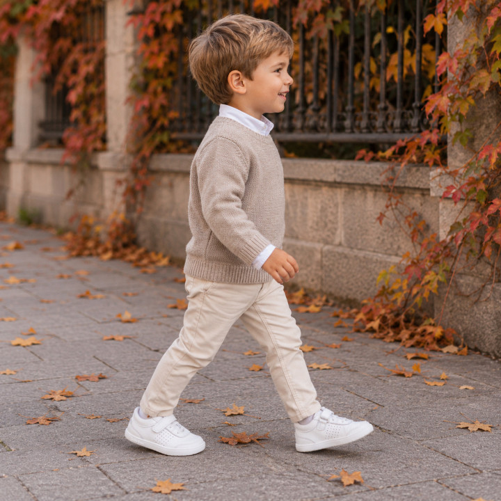 Zapato guarderia  Blanco – Primeros Pasos Barefoot