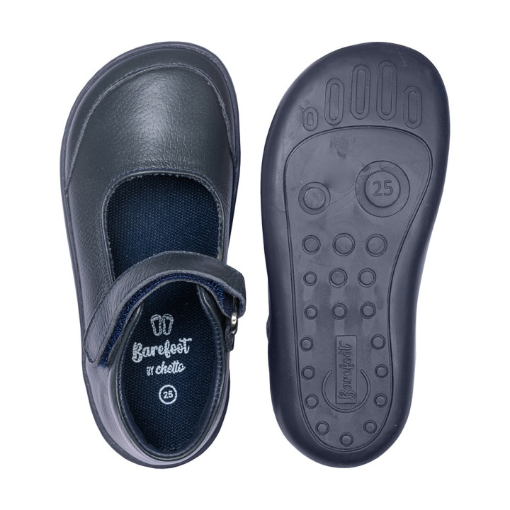 MERCEDES NIÑA PIEL - PUNTERA DE GOMA - BAREFOOT