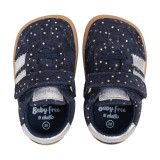 DEPORTIVA BAREFOOT AZUL CON PUNTOS