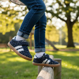 DEPORTIVA BAREFOOT AZUL CON PUNTOS