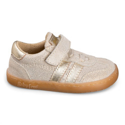 DEPORTIVA BAREFOOT BEIGE BRILLO