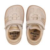 DEPORTIVA BAREFOOT BEIGE BRILLO