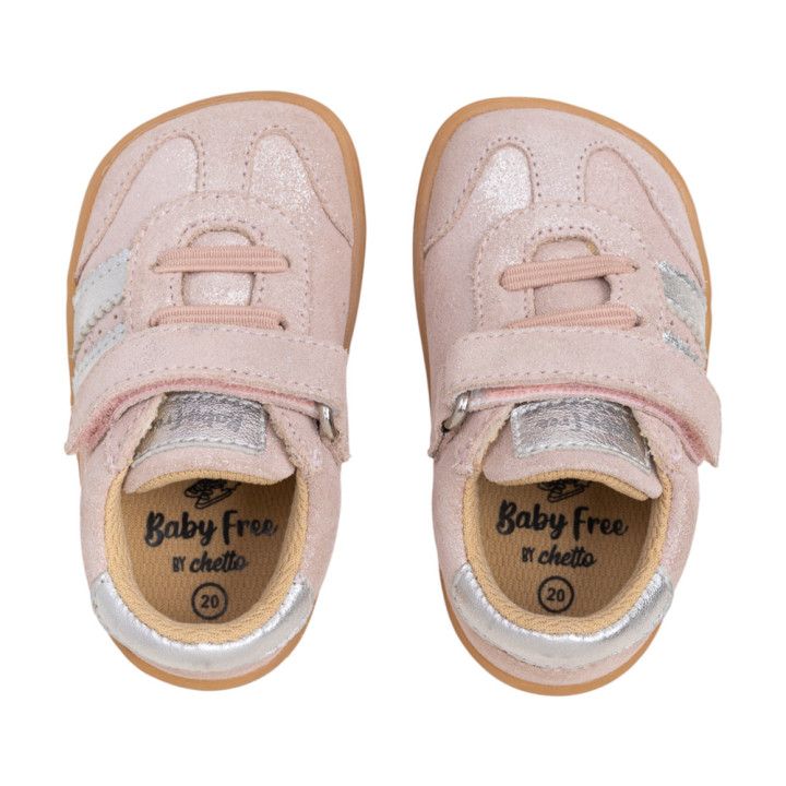DEPORTIVA BAREFOOT ROSA BRILLO