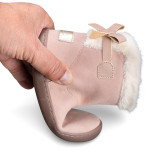 BOTÍN BAREFOOT CHETTO LAZO ROSA EMPOLVADO