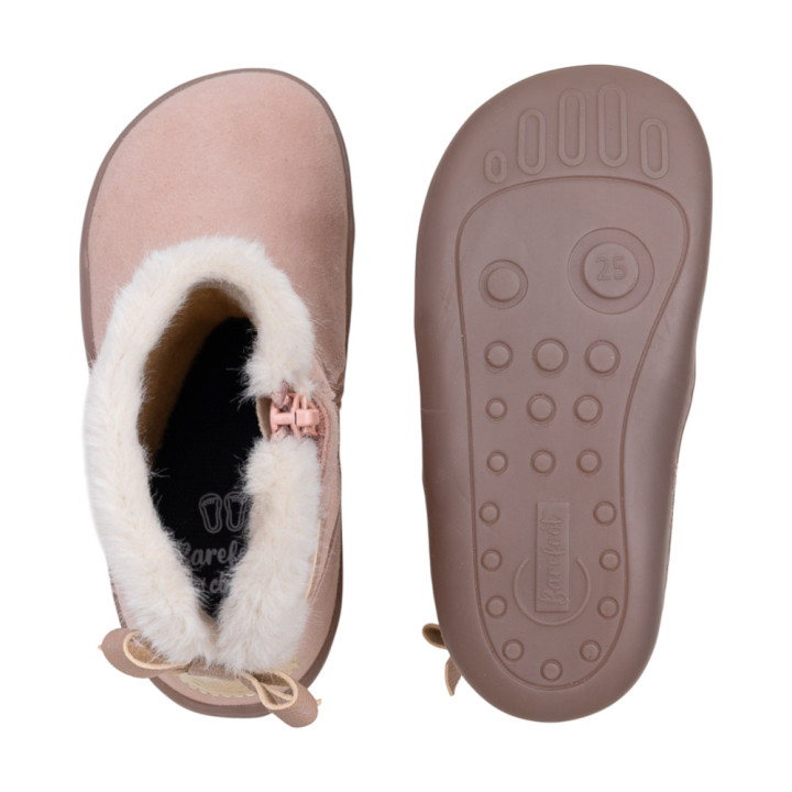 BOTÍN BAREFOOT CHETTO LAZO ROSA EMPOLVADO