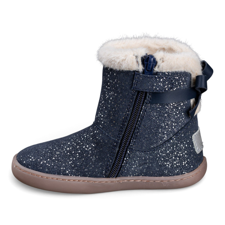 BOTÍN BAREFOOT CHETTO LAZO AZUL - PLATA