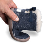 BOTÍN BAREFOOT CHETTO LAZO AZUL - PLATA